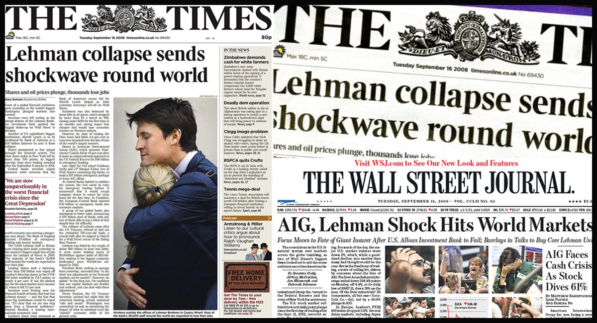 Lehman collapse news