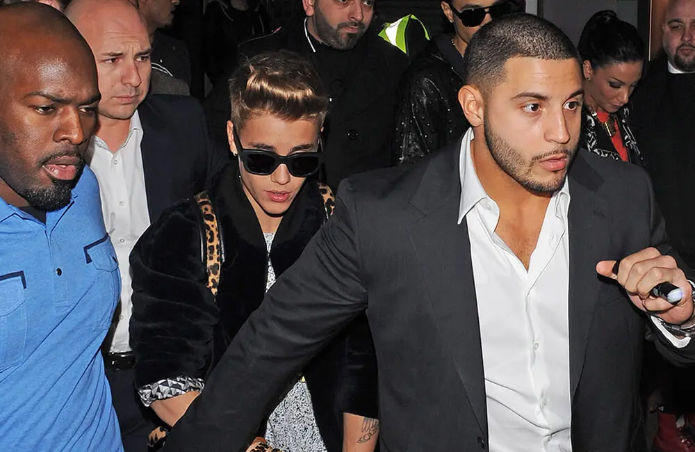 Most Expensive And Exclusive Bodyguards of Hollywood Justin Bieber Bodyguard