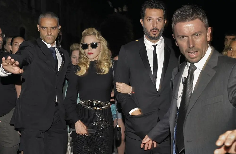 Most Expensive And Exclusive Bodyguards of Hollywood Madonna Bodyguard