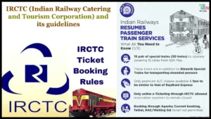 IRCTC (Indian Railway Catering and Tourism Corporation) and its guidelines